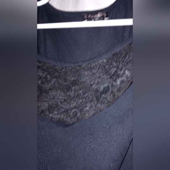 Express Small Women's Blouse Black - Picture 2 of 3